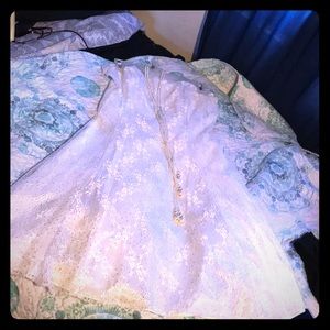 White lace party dress Juniors large